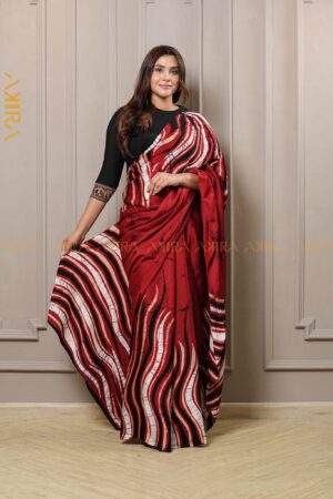Royal Elegance Batik Silk Saree