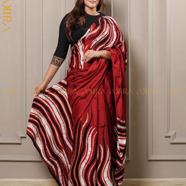 Royal Elegance Batik Silk Saree