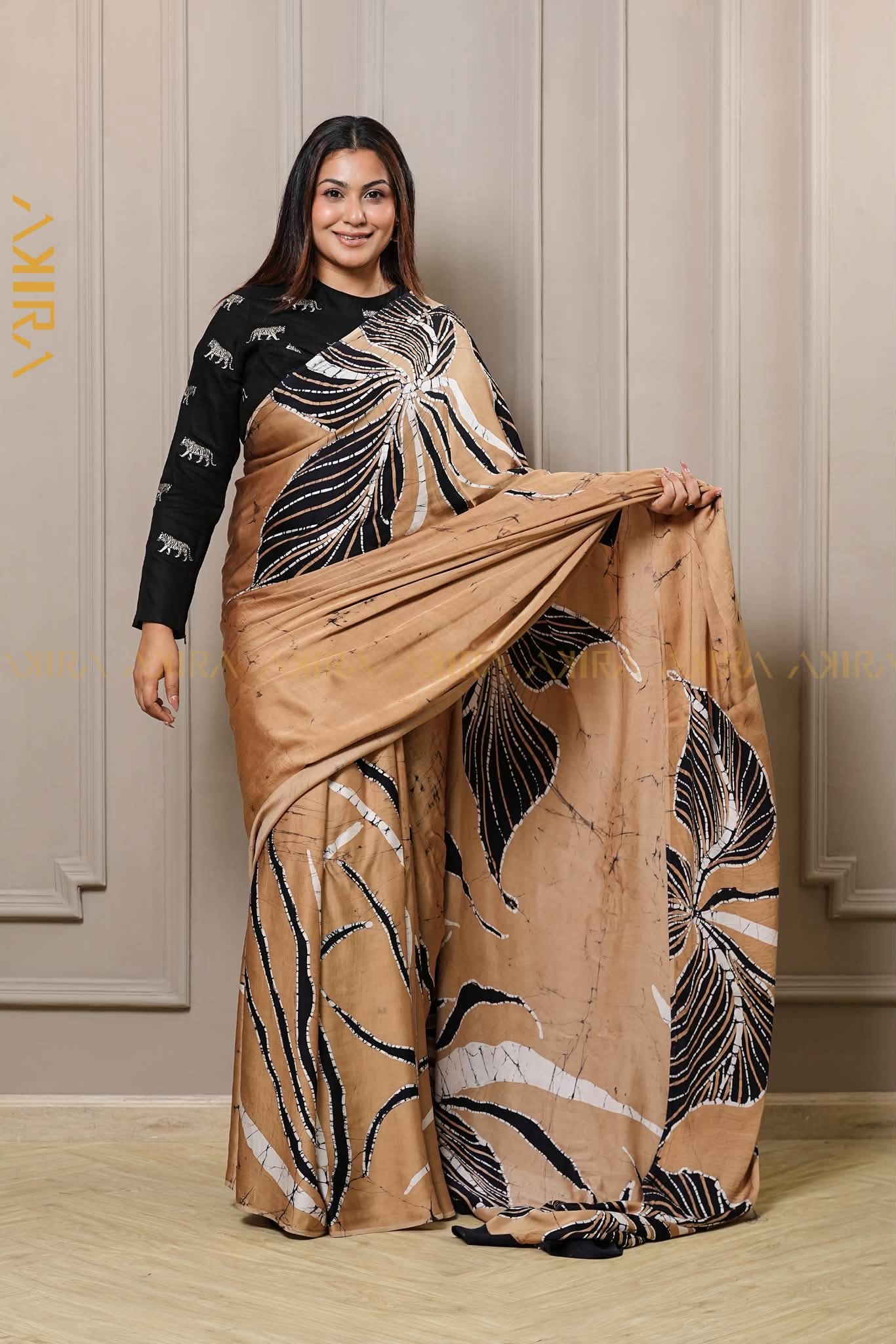 Royal Elegance Batik Silk Saree