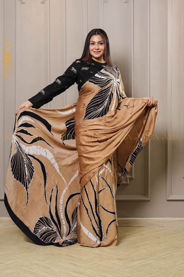 Royal Elegance Batik Silk Saree