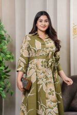 Emerald Designer Batik Dress