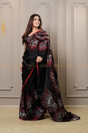 Silken Symphony Batik Saree