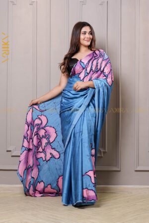Royal Elegance Batik Silk Saree