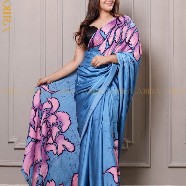 Royal Elegance Batik Silk Saree