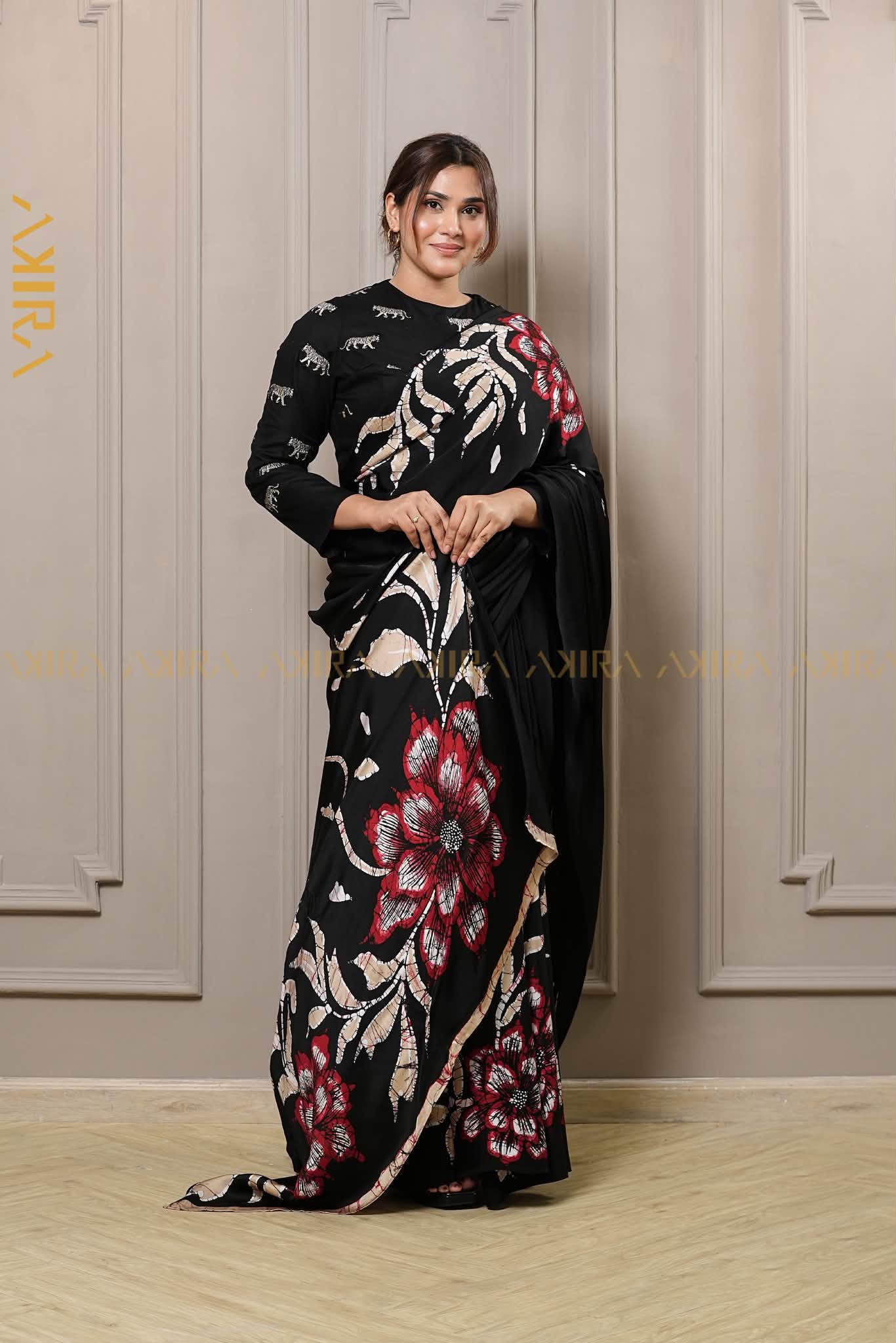 Royal Elegance Batik Silk Saree