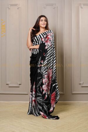 Royal Elegance Batik Silk Saree