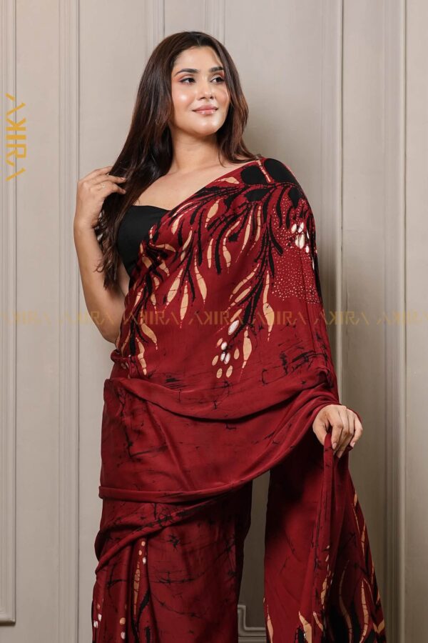 Royal Elegance Batik Silk Saree