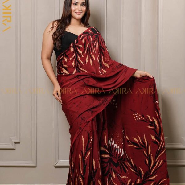Royal Elegance Batik Silk Saree