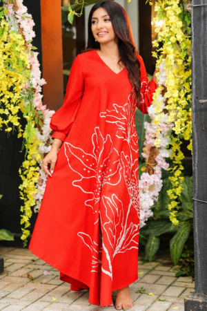 Fiora Vivain Batik Designer Dress