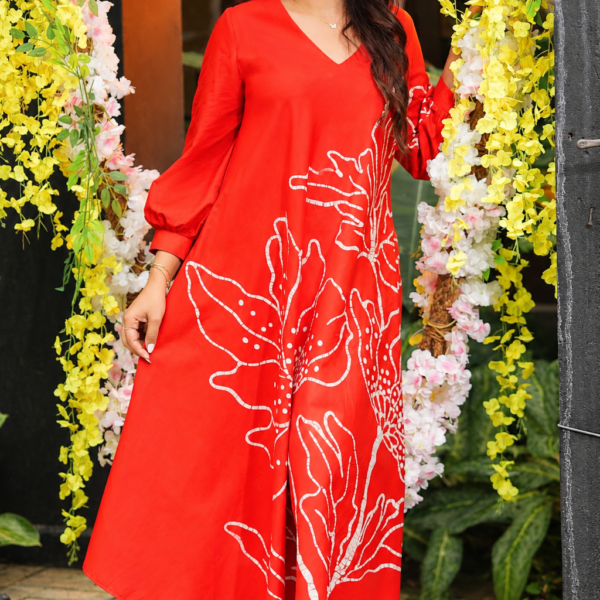Fiora Vivain Batik Designer Dress
