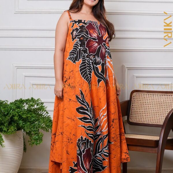 Saffron Marigold Batik Dress