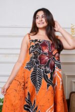 Saffron Marigold Batik Dress