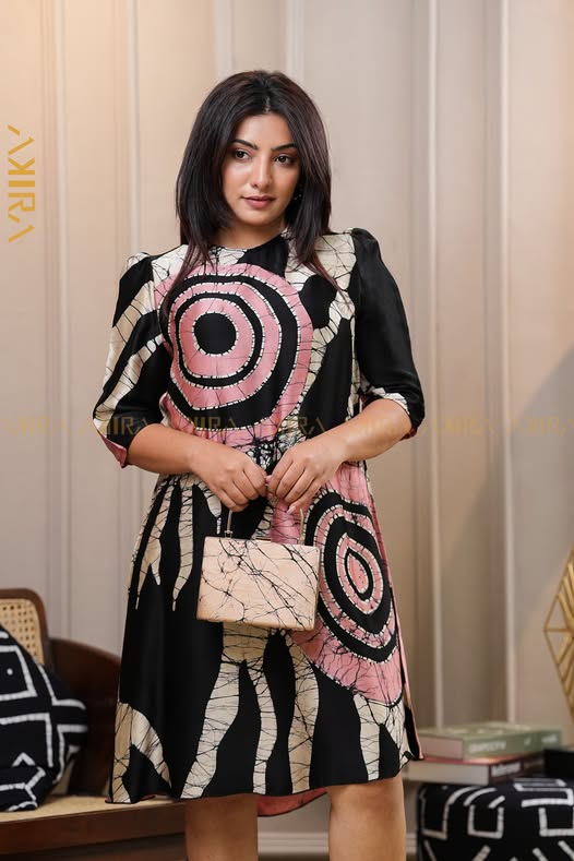 Vivenne Batik Silk Party Dress