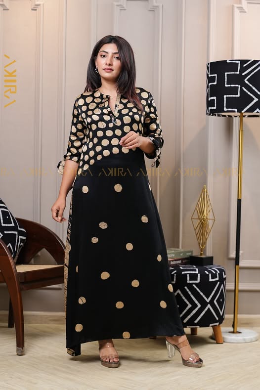 Lucienne Batik Silk Party Dress