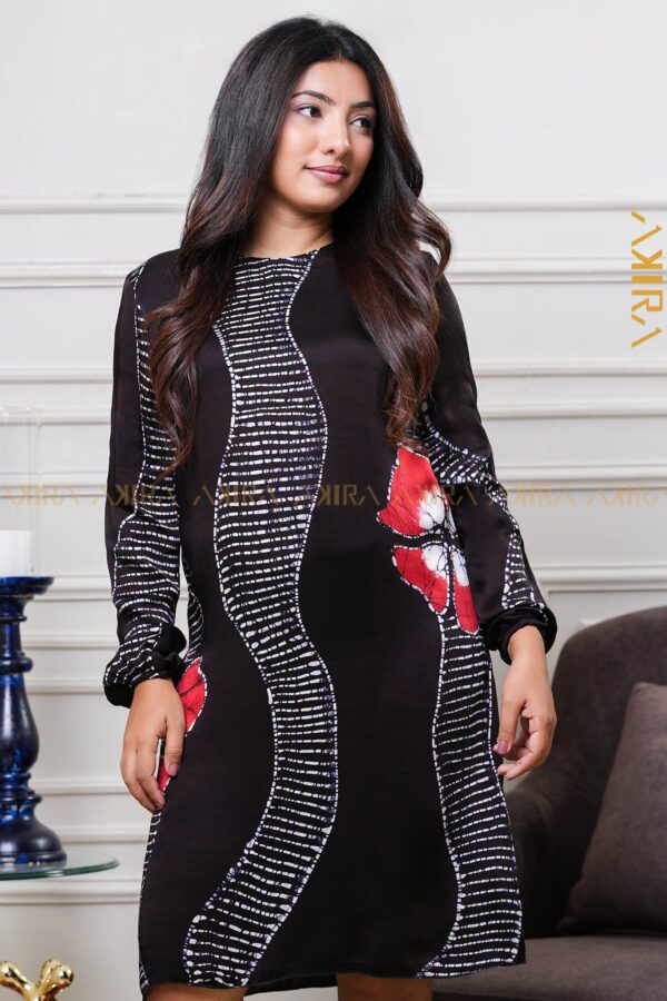 Dark Misty Silk Dress