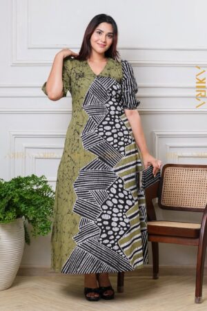 Marovina Detail Batik Dress