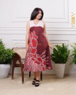 Oasis Palm Batik Dress