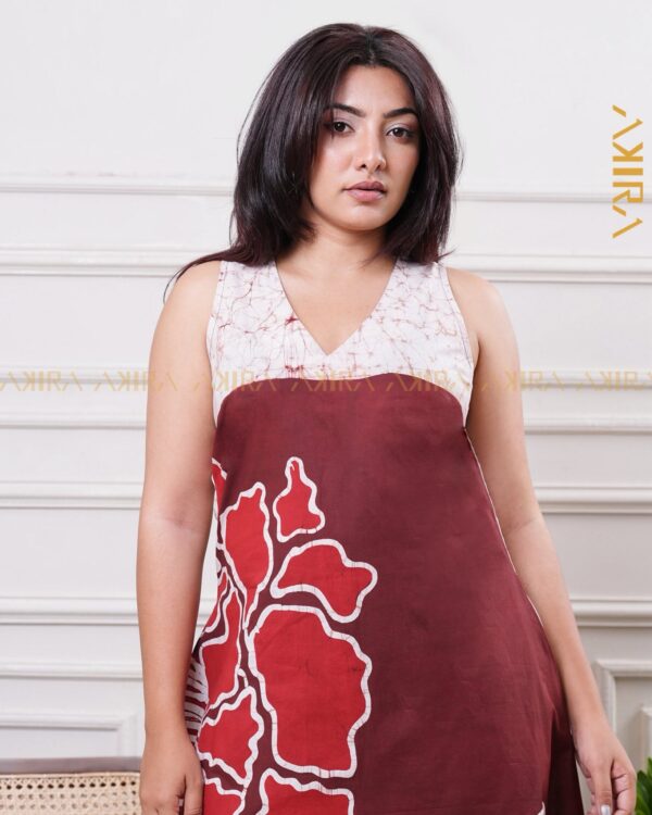 Oasis Palm Batik Dress