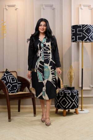 Santorini Detail Batik Dress